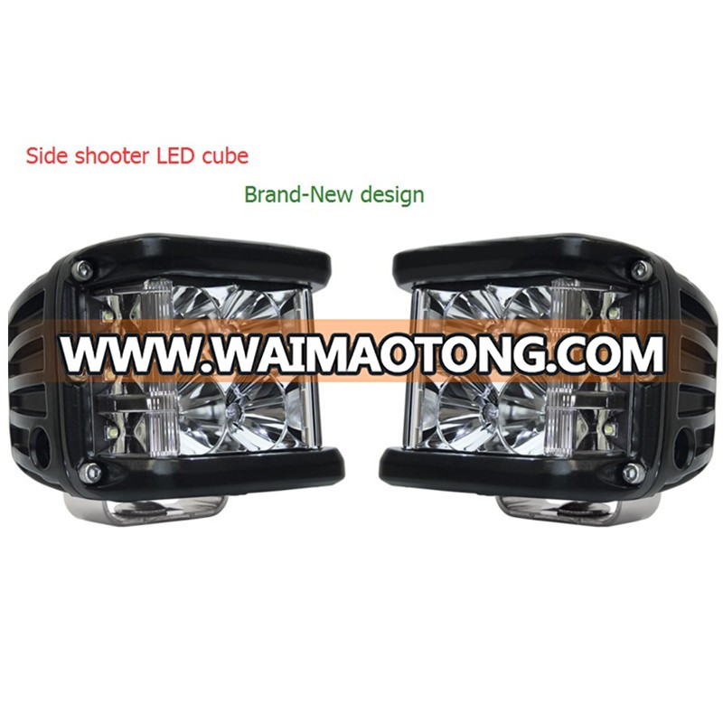 45W Side Shot Pod Cubes LED Work Light Off Road Led Light Driving Light UTV RZR Truck for Jeep Wrangler